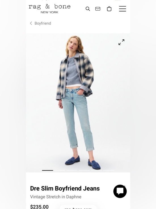 rag & bone Denim - rag & bone Light Blue Boyfriend Jeans